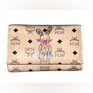 MCM pink wallet